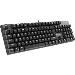Mechanická herní klávesnice GENESIS THOR 300, US layout, bílé podsvícení, Outemu Red switch