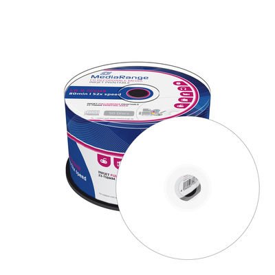 MediaRange CD-R 700MB 52x, SPINDL (50pack), printable