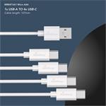 MediaRange nabíjecí USB-C Li-Ion baterie Micro AAA, 1,5V, 500 mAh, 4ks