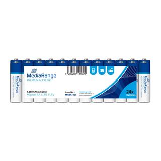 MediaRange Premium Alkalické batérie LR06 (AA, tužkové) 1,5V blister 24ks/balenie