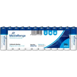 MediaRange Premium Alkalické batérie LR06 (AA, tužkové) 1,5V blister 24ks/balenie
