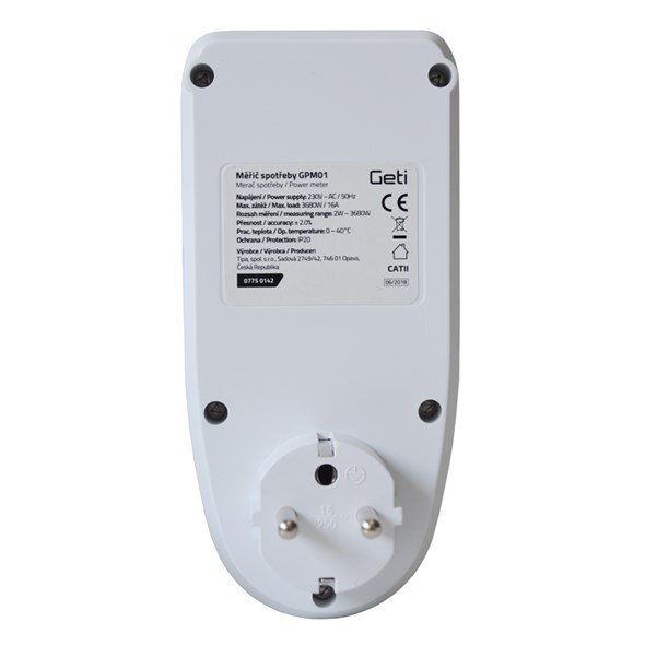 Merač spotreby elektrické energia Geti GPM01 07750142