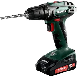 Metabo BS 18 Aku vrtací šroubovák, 18V 2x2Ah Li-Power, Nabíječka SC30, metaBOX 145