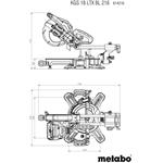 Metabo KGS 18 LTX BL 216 1x4Ah + ASC 55 (614216920)