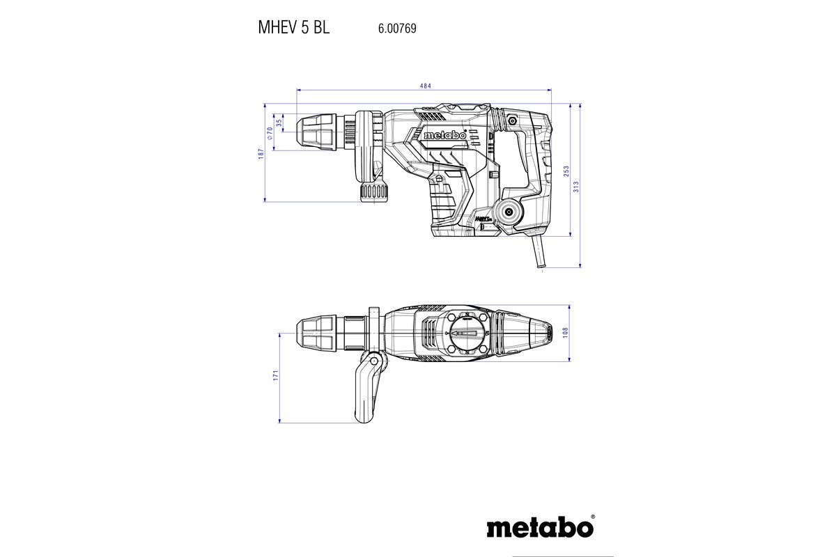 Metabo MHEV 5 BL Sekací kladivo