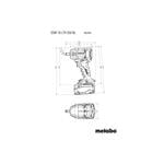 Metabo SSW 18 LTX 550 BL, batéria, nabíjačka, metabox (602404800)