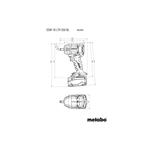 Metabo SSW 18 LTX 550 BL, baterie, nabíječka, metabox (602404800)