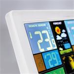 Meteostanica Solight, extra veľký farebný LCD displej, teplota, vlhkosť, tlak, RCC, nabíjanie cez USB, biela