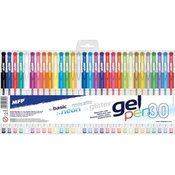 MFP Gelové pero set 30ks GX1038-30 mix
