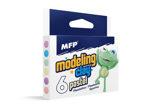 MFP Modelovacia hlina 6 farieb PASTEL 100 g