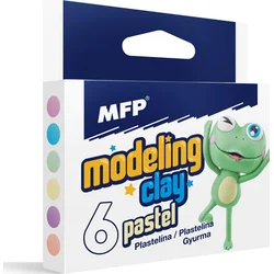 MFP Modelovacia hlina 6 farieb PASTEL 100 g