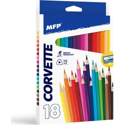 MFP Pastelky 18 ks triangular s ořezávátkem