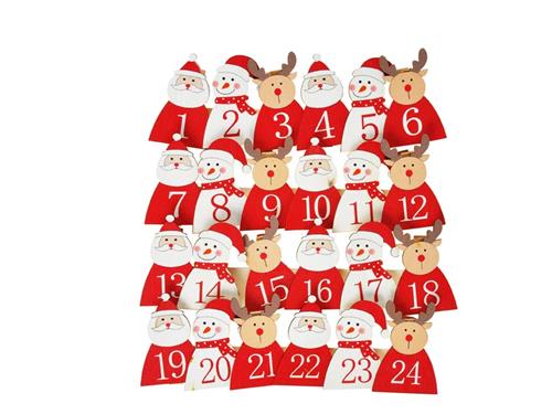 MFP Pin drevený adventný kalendár CJ-10176E
