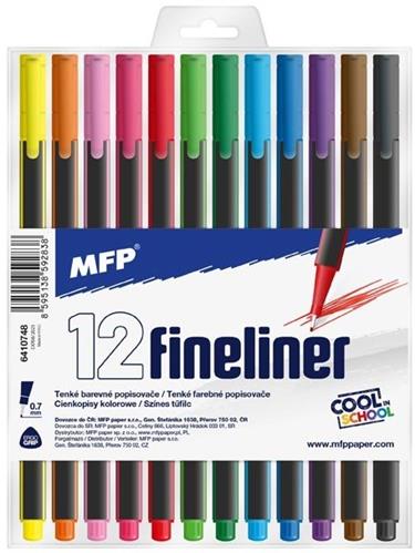 MFP Popisovač FL 12 ks barev 0,7mm trojhranné
