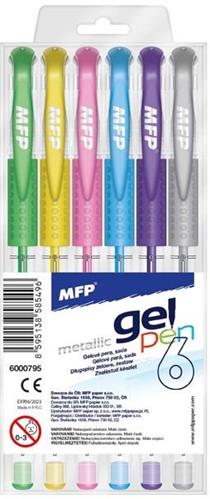 MFP Súprava gélových pier METALIC 6 ks GM1038