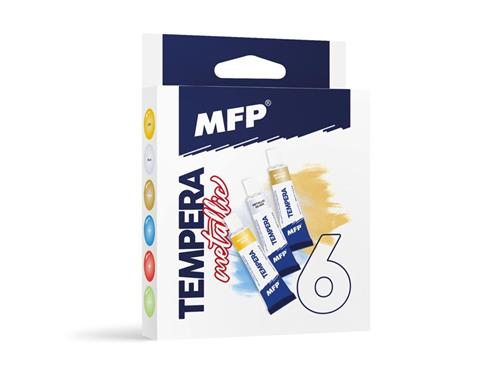 MFP Temperové farby sada 6ks 12ml METAL