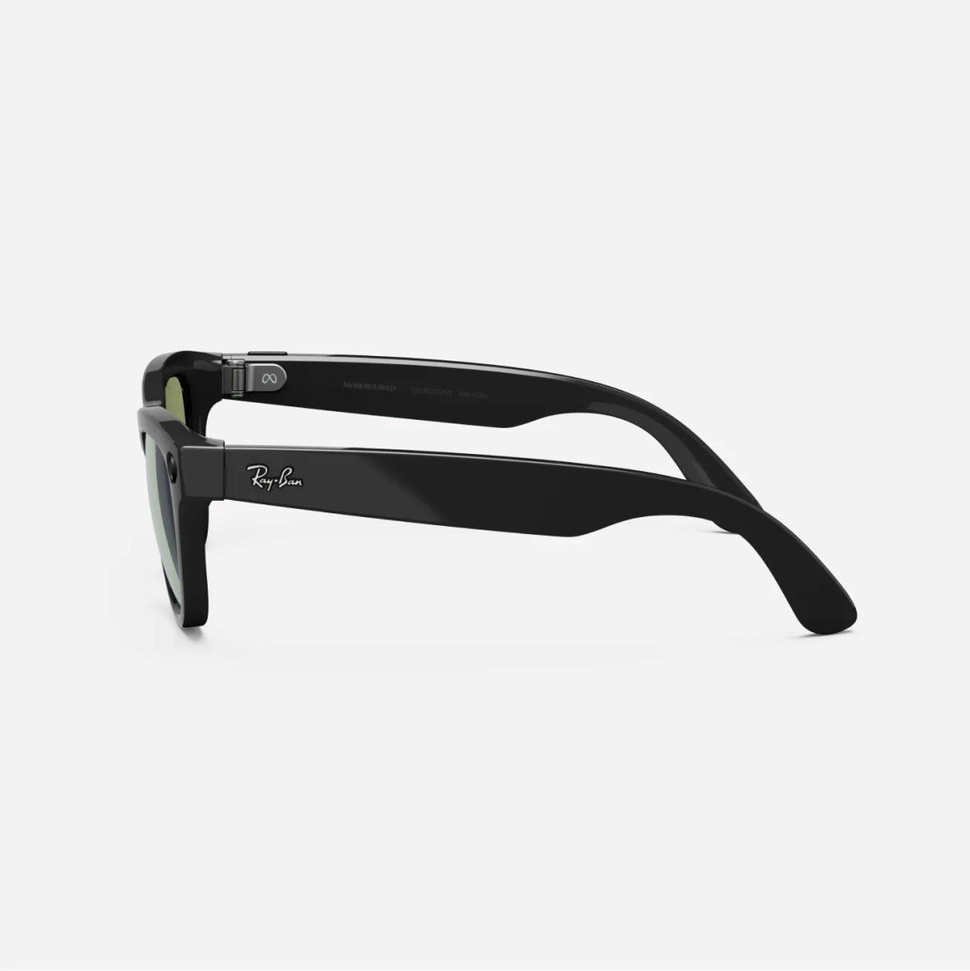 MG Ray-Ban Meta Wayfarer (Standard) - Lesklá čierna / zelená