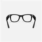 MG Ray-Ban Meta Wayfarer (štandardné) - číre - lesklé čierne