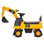 Milly Mally Detská kolobežka rýpadlo so zvukom CAT Excavator žltá