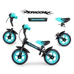 Milly Mally Detský bicykel Dragon s brzdou čierny