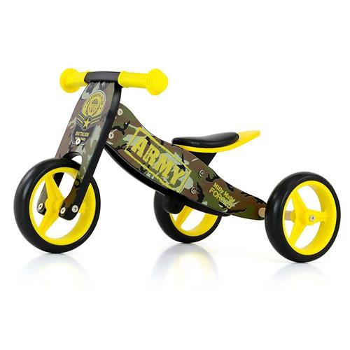 Milly Mally Detský multifunkčný bicykel 2v1 JAKE Army