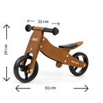Milly Mally Detský multifunkčný bicykel 2v1 JAKE Dark Natural