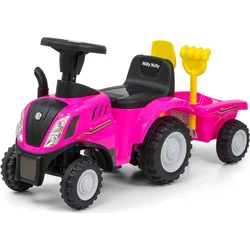 Milly Mally Odrážedlo NEW HOLLAND T7 TRAKTOR růžové