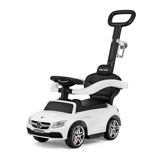 Milly Mally Odrážedlo s vodící tyčí Mercedes Benz AMG C63 Coupe white
