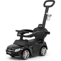 Milly Mally Scooter s vodiacou tyčou Mercedes Benz AMG C63 Coupe čierna