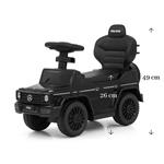 Milly Mally Scooter s vodiacou tyčou MERCEDES G350d čierna