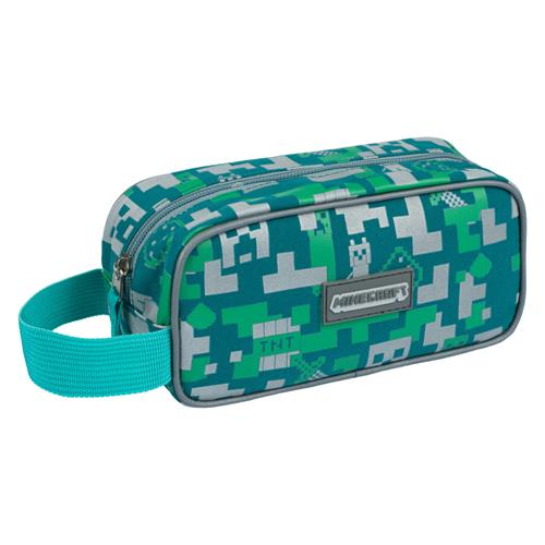 MINECRAFT Strieborné puzdro na ceruzky Creeper