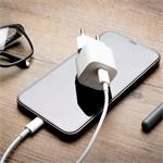 Mini sieťová nabíjačka FIXED s výstupom USB-C a podporou PD, 20 W, biela