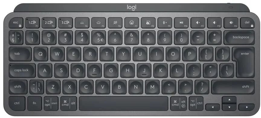 Minimalistická bezdrôtová podsvietená klávesnica Logitech MX Keys Mini - GRAPHITE (americká verzia)