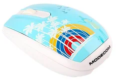MODECOM myš MC-320 ART Palms optická USB white/bílá 800dpi