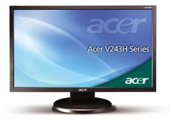 Monitor ACER V243HAbd 24" LCD 1920×1080,80000:1,300cd/m2, 2MS, DVI, Black
