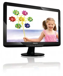 Monitor Philips 202E2SB 20" LCD černý, 5ms, 500.000:1, DVI
