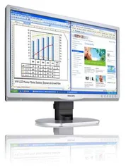 Monitor Philips 220B1CS 22" LCD stříbrný 5ms, 25000:1, DVI, USB, repro