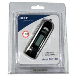 MP3 Acer MP-110 1GB Glossy Black, 7 barev.displej, 1xAAA