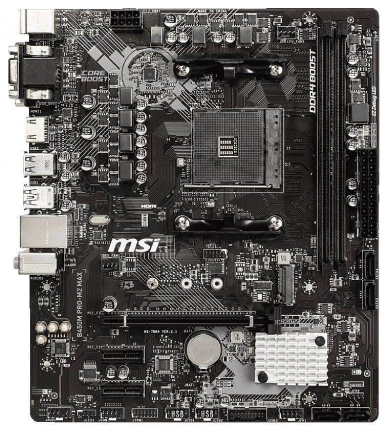 Msi b450m pro m2 max совместимость