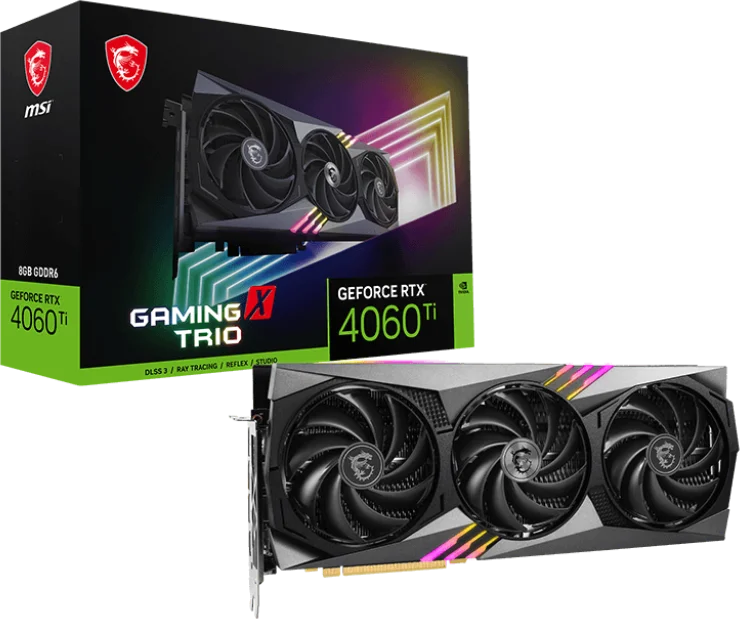 MSI GeForce RTX 4060 Ti GAMING X TRIO 8G