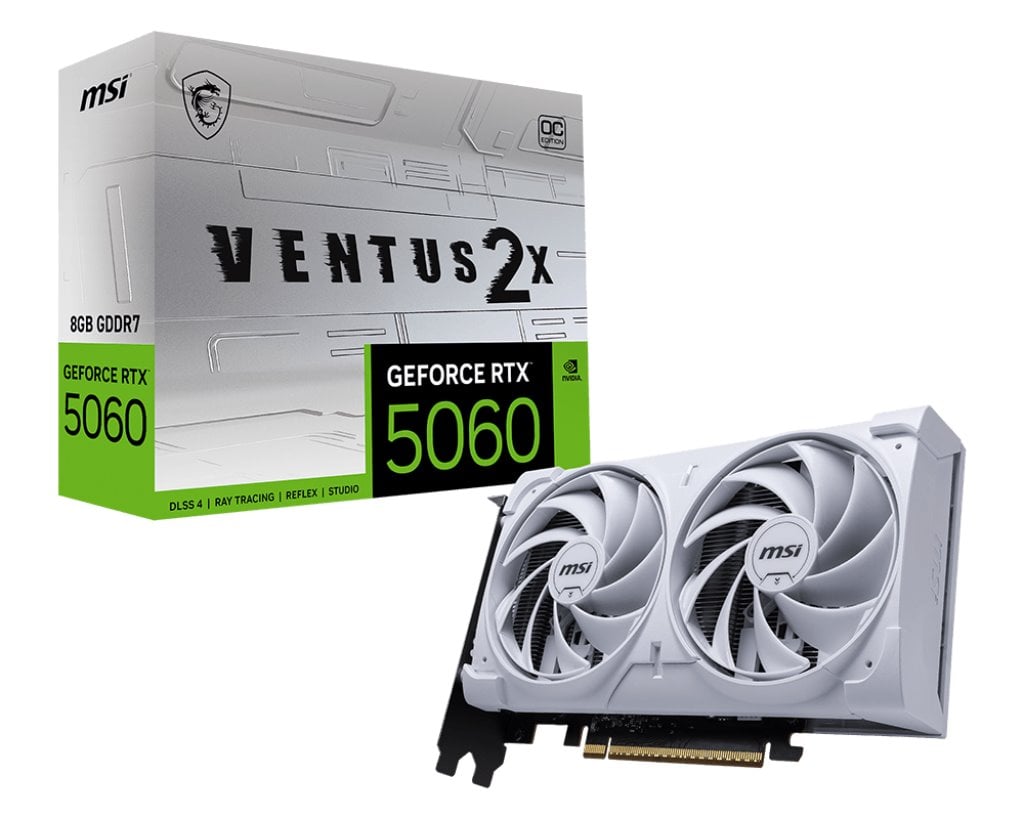 MSI GeForce RTX 5060 8G VENTUS 2X OC BIELA