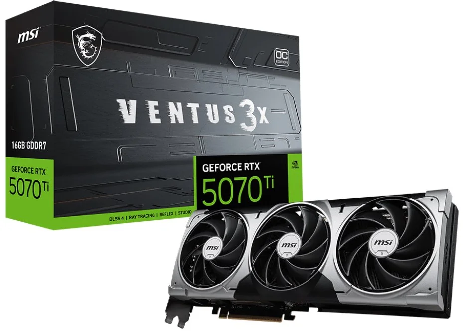MSI GeForce RTX 5070 Ti 16G VENTUS 3X OC