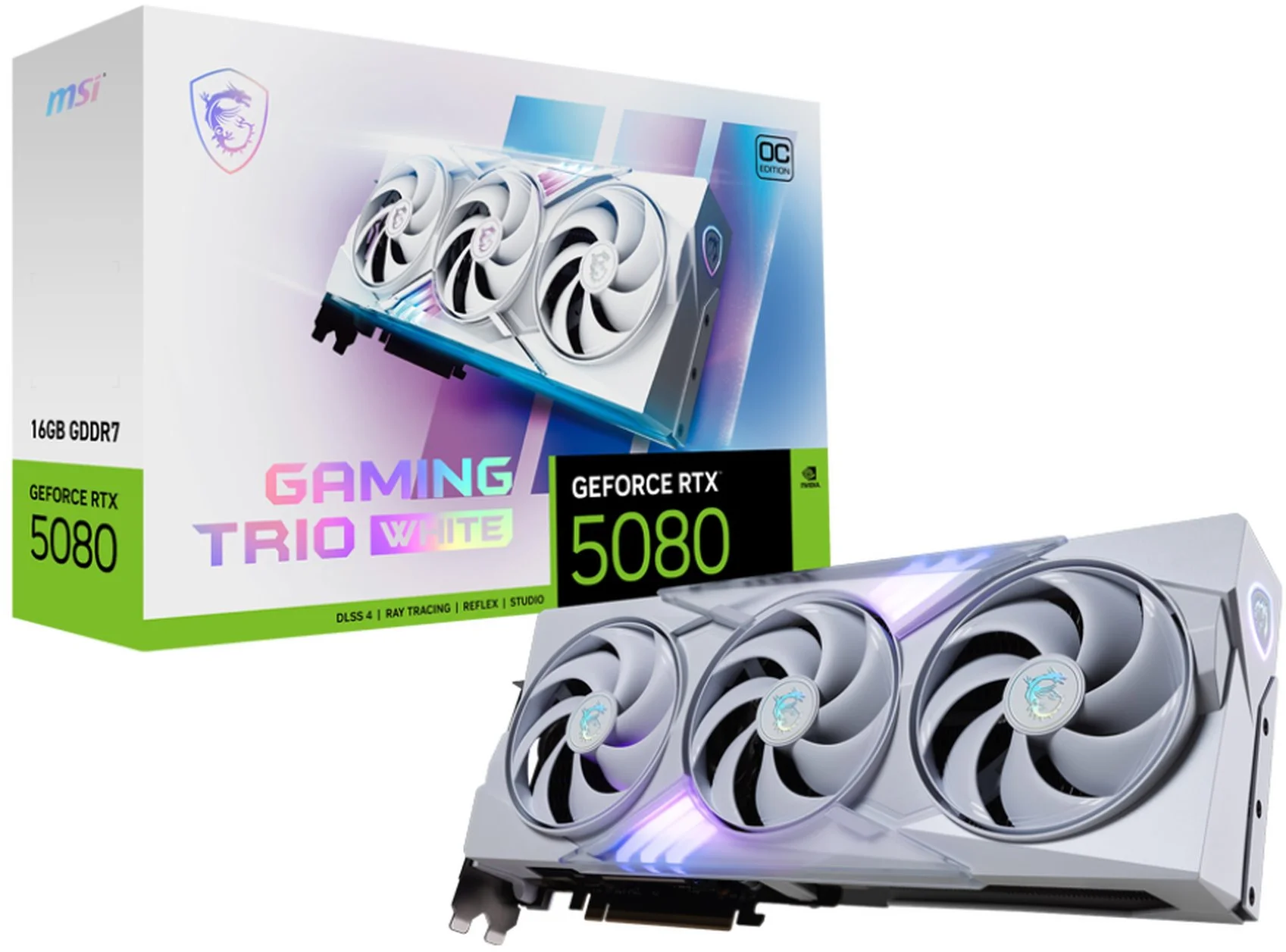 MSI GeForce RTX 5080 16G GAMING TRIO OC BIELA