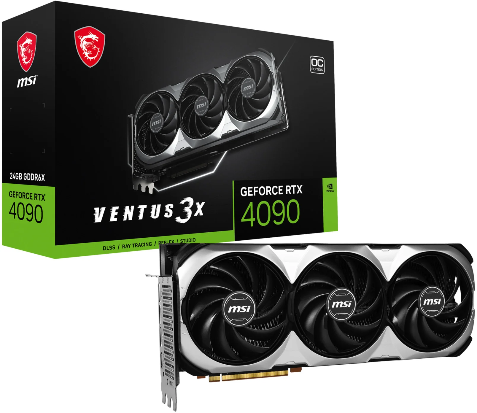 MSI NVIDIA GeForce RTX 4090 VENTUS 3X 24G OC