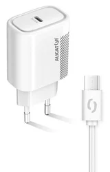 Múdra sieťová nabíjačka ALIGATOR Power Delivery 20W, USB-C/USB-C kábel CHPD0003