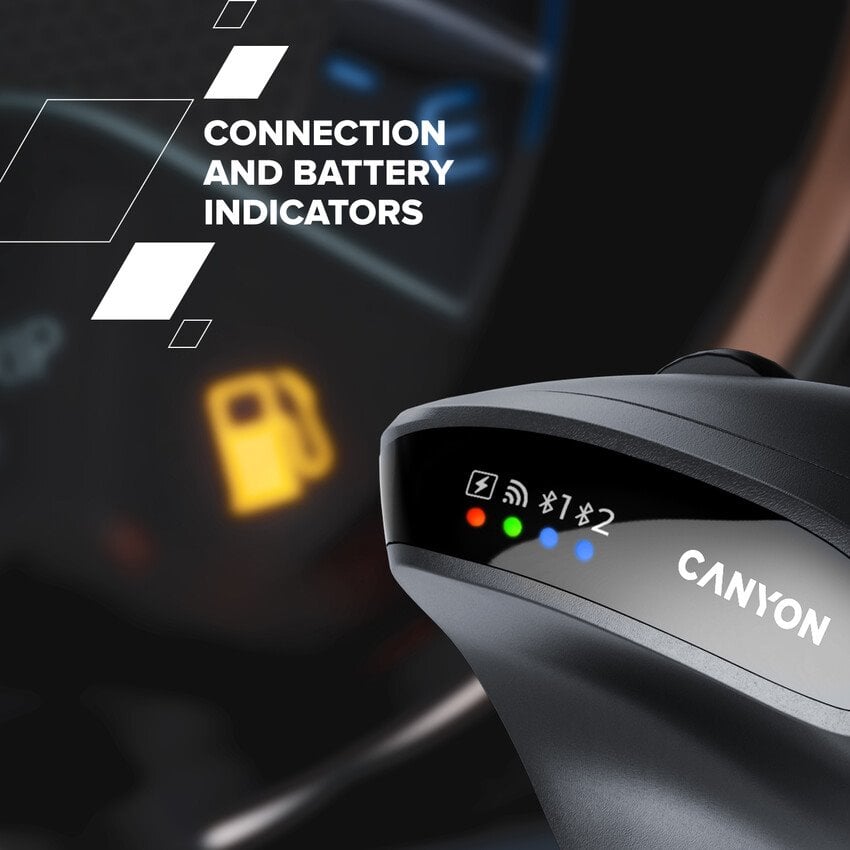 Myš CANYON MW-25 Ergonomická LED AA Dvojitý režim Bezdrôtová čierna
