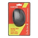 Myš CANYON MW-25 Ergonomická LED AA Dvojitý režim Bezdrôtová čierna