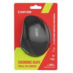 Myš CANYON OnClick 17 Ergonomická 6 tlačidiel 1600 DPI bezdrôtová čierna