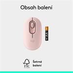 Myš Logitech POP, ružová