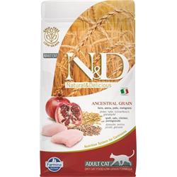 N&D LG CAT Adult Chicken & Pomegranate 10kg granule pre mačky